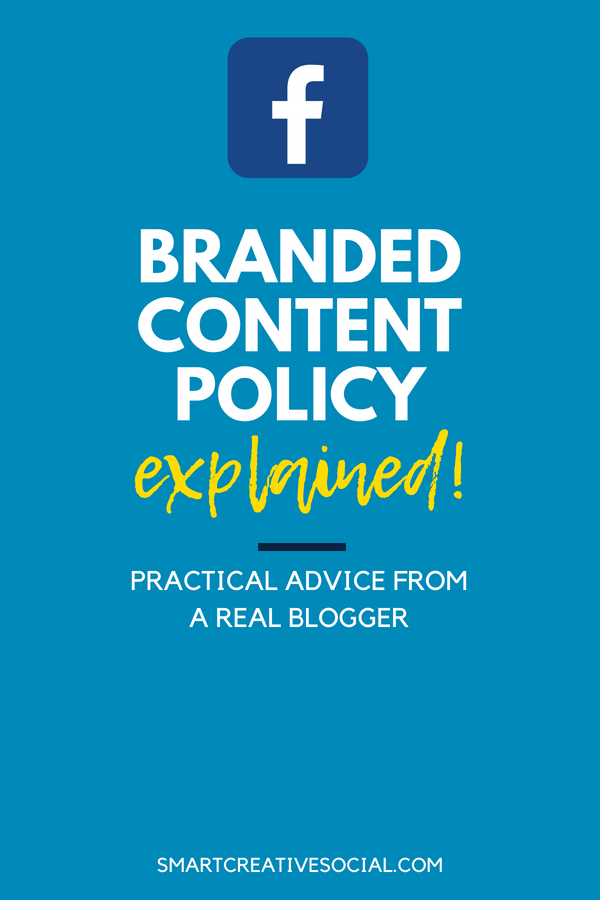 Facebook Branded Content Policy pin graphic